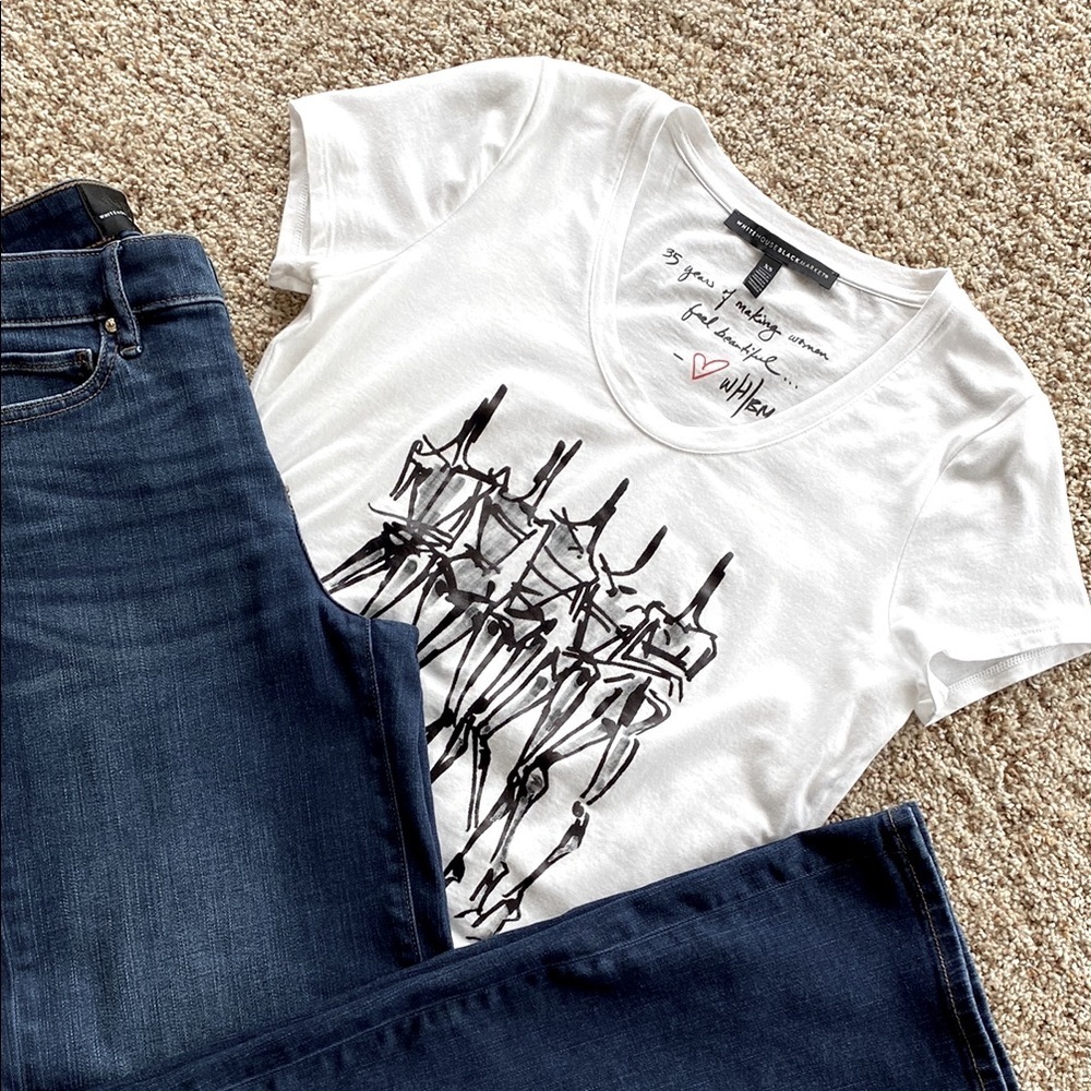 White House Black Market High Rise Everyday Soft Wide Leg Jean
